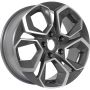 Легковой диск KDW KD1620 6,5x16 5x108 ET45 63,4 Grey Front Polished